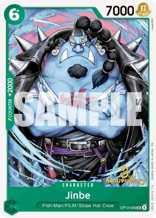 Jinbe (OP13-029) [Carrying On His Will: 3rd Anniversary Tournament Cards]