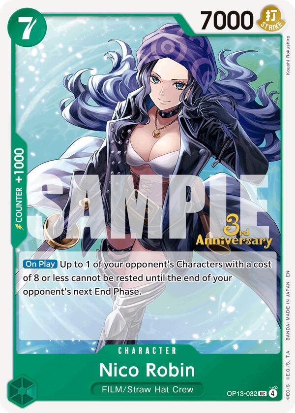 Nico Robin (OP13-032) [Carrying On His Will: 3rd Anniversary Tournament Cards]