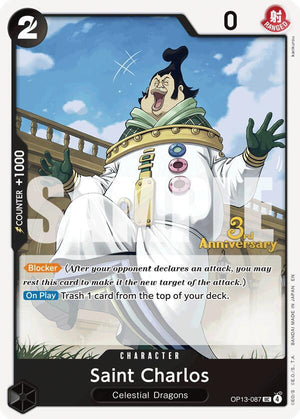 Saint Charlos (OP13-087) [Carrying On His Will: 3rd Anniversary Tournament Cards]