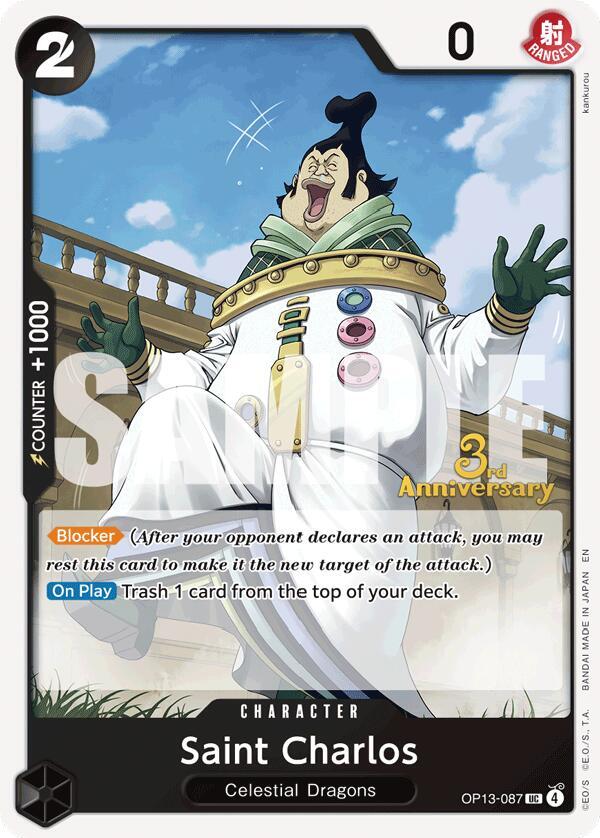 Saint Charlos (OP13-087) [Carrying On His Will: 3rd Anniversary Tournament Cards]