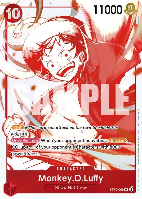 Monkey.D.Luffy - ST10-006 (3rd Anniversary Treasure Campaign Pack) [One Piece Promotion Cards]