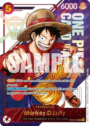 Monkey.D.Luffy - ST21-014 (3rd Anniversary Treasure Campaign Pack) [One Piece Promotion Cards]