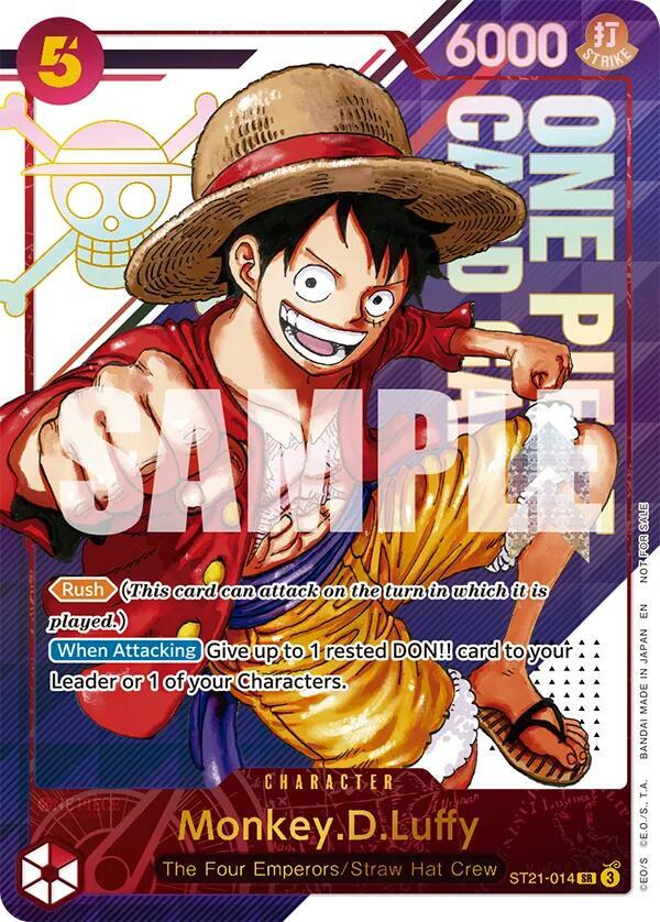 Monkey.D.Luffy - ST21-014 (3rd Anniversary Treasure Campaign Pack) [One Piece Promotion Cards]