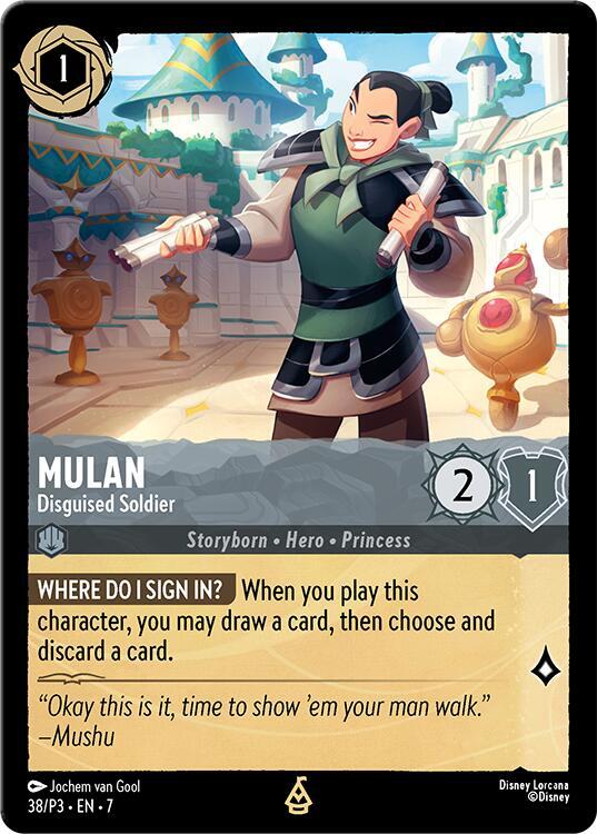 Mulan - Disguised Soldier (38) [Disney Lorcana Promo Cards]