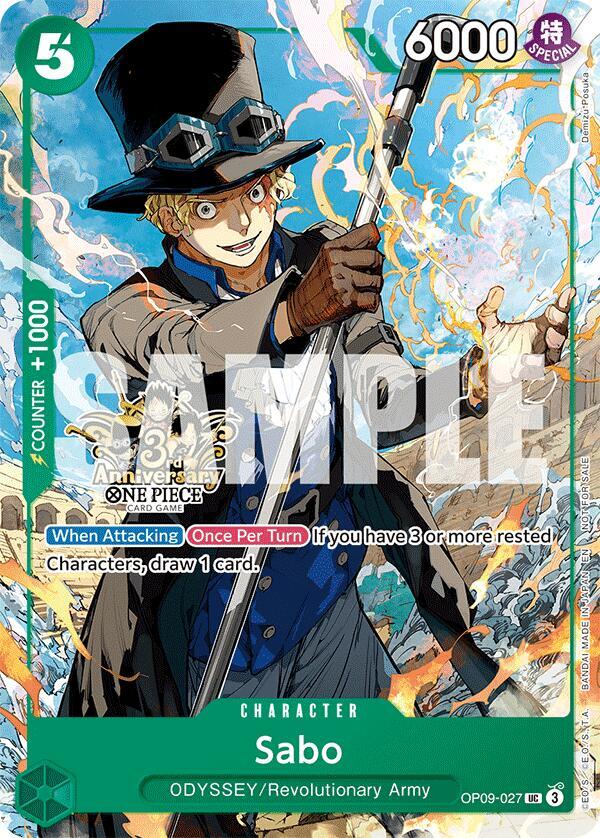 Sabo - OP09-027 (3rd Anniversary Tournament 3 Brothers Pack [Carrying On His Will: 3rd Anniversary Tournament Cards]