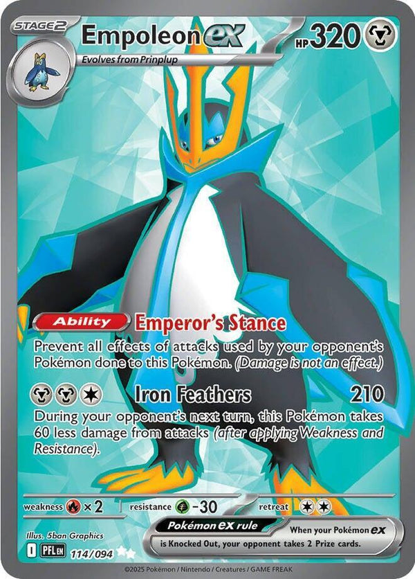 Empoleon ex - 114/094 [ME02: Phantasmal Flames]