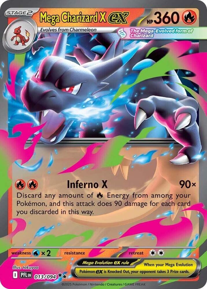 Mega Charizard X ex - 013/094 [ME02: Phantasmal Flames]