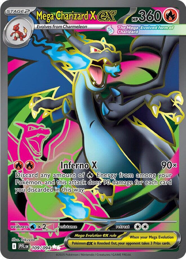 Mega Charizard X ex - 109/094 [ME02: Phantasmal Flames]