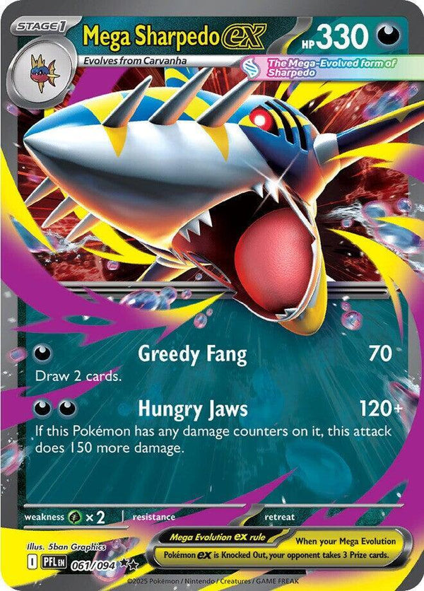 Mega Sharpedo ex - 061/094 [ME02: Phantasmal Flames]