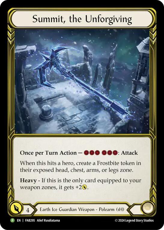 Summit, the Unforgiving (Golden) - FAB295 [Flesh and Blood Promo Cards]