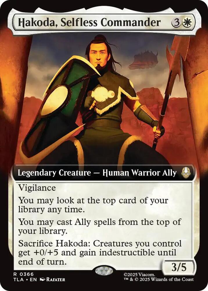 Hakoda, Selfless Commander (Extended Art) (366) [Avatar: The Last Airbender]