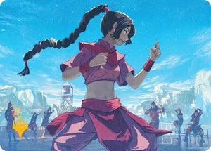 Ty Lee, Chi Blocker Art Card (Gold-Stamped Planeswalker Symbol) (5) [Avatar: The Last Airbender Art Series]