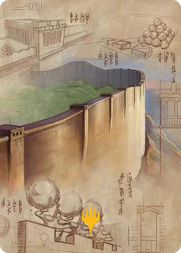 The Walls of Ba Sing Se Art Card (Gold-Stamped Planeswalker Symbol) (38) [Avatar: The Last Airbender Art Series]