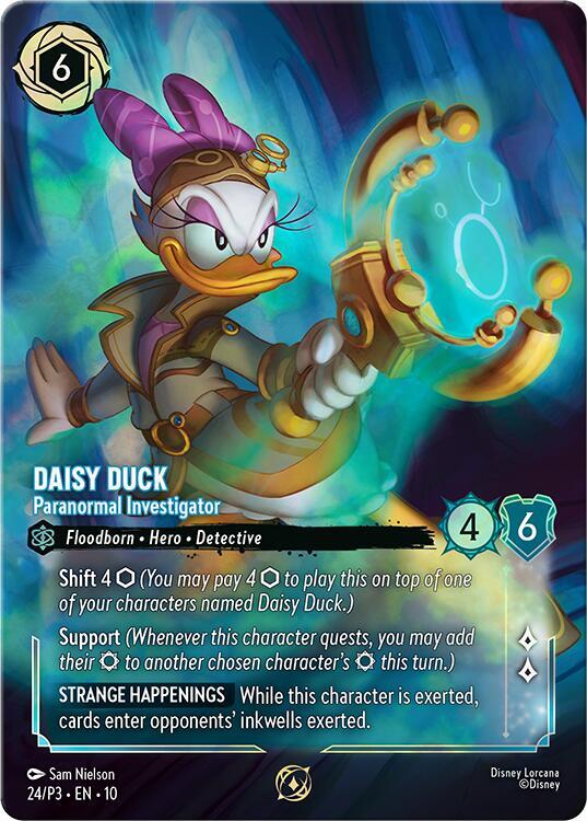 Daisy Duck - Paranormal Investigator (Store Championship) (24) [Disney Lorcana Promo Cards]