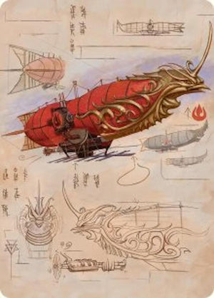 Phoenix Fleet Airship Art Card (35) [Avatar: The Last Airbender Art Series]