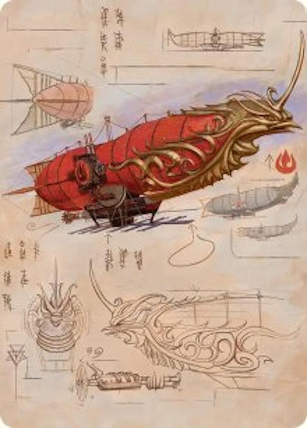 Phoenix Fleet Airship Art Card (35) [Avatar: The Last Airbender Art Series]