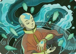 Aang, at the Crossroads Art Card (45) [Avatar: The Last Airbender Art Series]