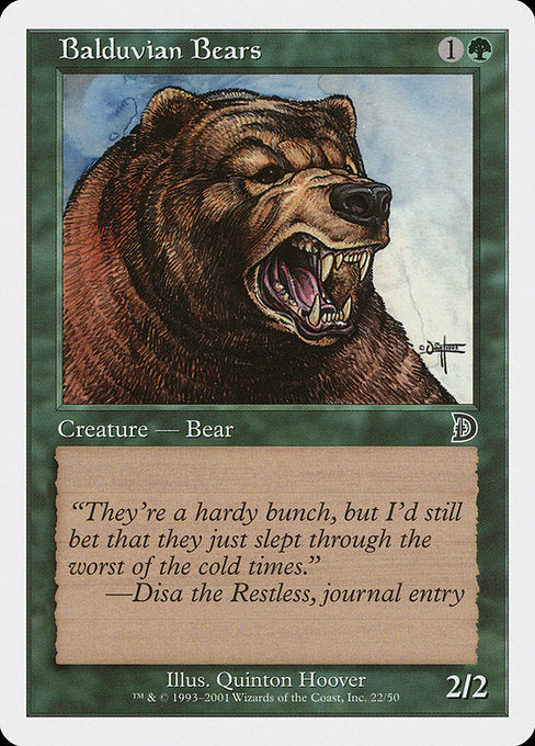Balduvian Bears (22) [Deckmasters]