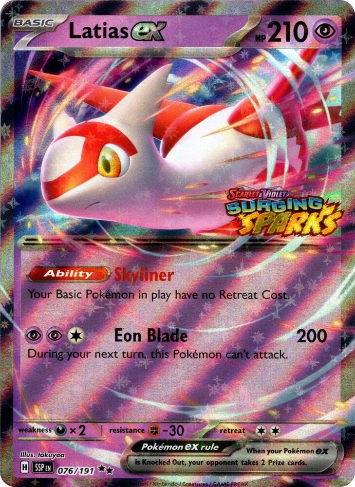 Latias ex (Surging Sparks) (076/191) [Miscellaneous Cards and Products]