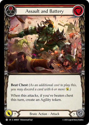 Assault and Battery (Red) (ARR007) [Armory Deck: Rhinar]