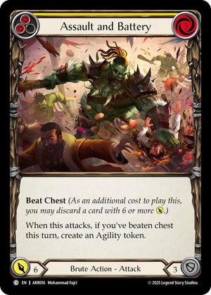 Assault and Battery (Yellow) (ARR016) [Armory Deck: Rhinar]