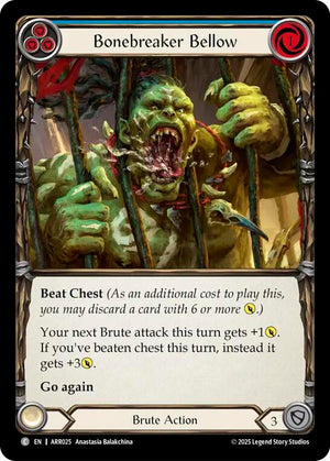 Bonebreaker Bellow (Blue) (ARR025) [Armory Deck: Rhinar]