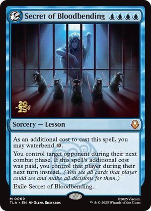 Secret of Bloodbending (69) [Prerelease Cards]