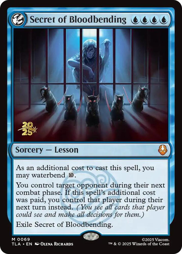 Secret of Bloodbending (69) [Prerelease Cards]
