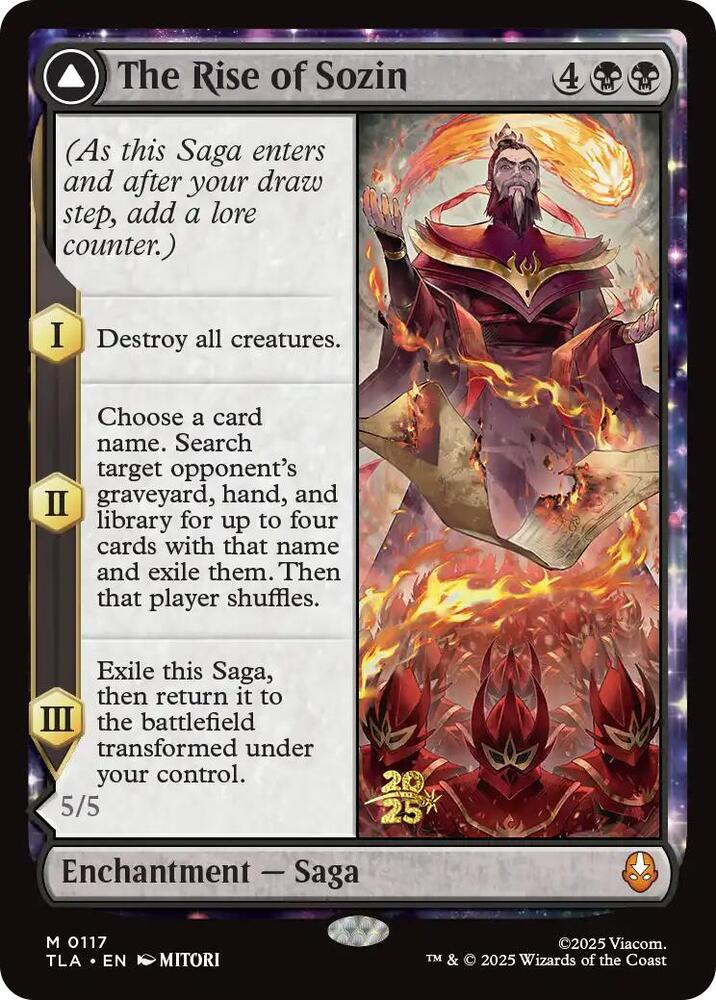 The Rise of Sozin (117) [Prerelease Cards]