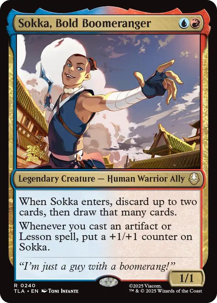 Sokka, Bold Boomeranger (240) [Prerelease Cards]