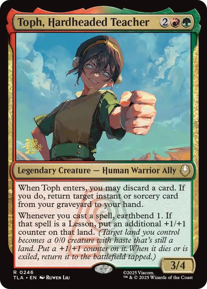 Toph, Hardheaded Teacher (246) [Prerelease Cards]