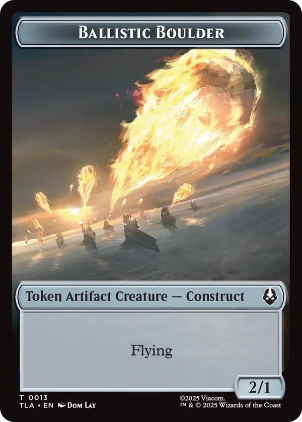 Ballistic Boulder // Soldier (0011) Double-Sided Token (13 // 11) [Avatar: The Last Airbender]