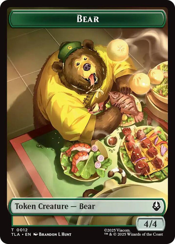 Bear // Food (0020) Double-Sided Token (12 // 20) [Avatar: The Last Airbender]