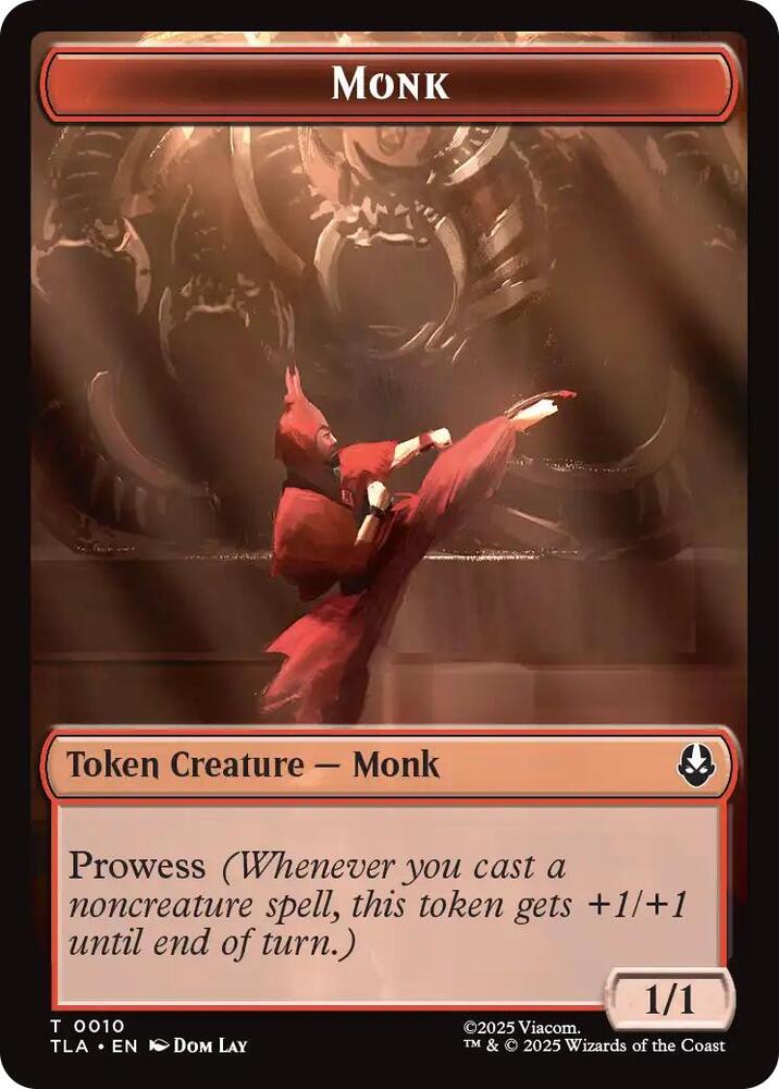 Monk // Food (0021) Double-Sided Token (10 // 21) [Avatar: The Last Airbender]