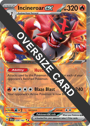 Incineroar ex - 034/162 [Jumbo Cards]
