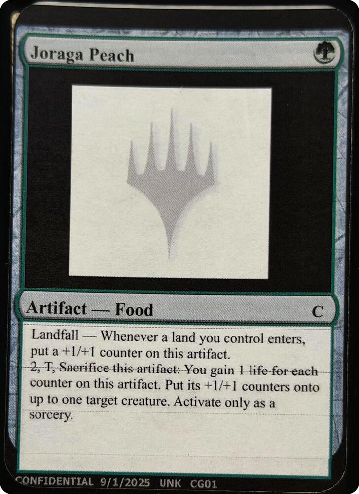 Joraga Peach [Un-Known Event Playtest Cards]