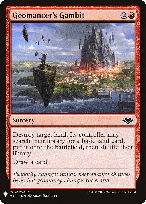 Geomancer's Gambit (MH1-125) [The List]