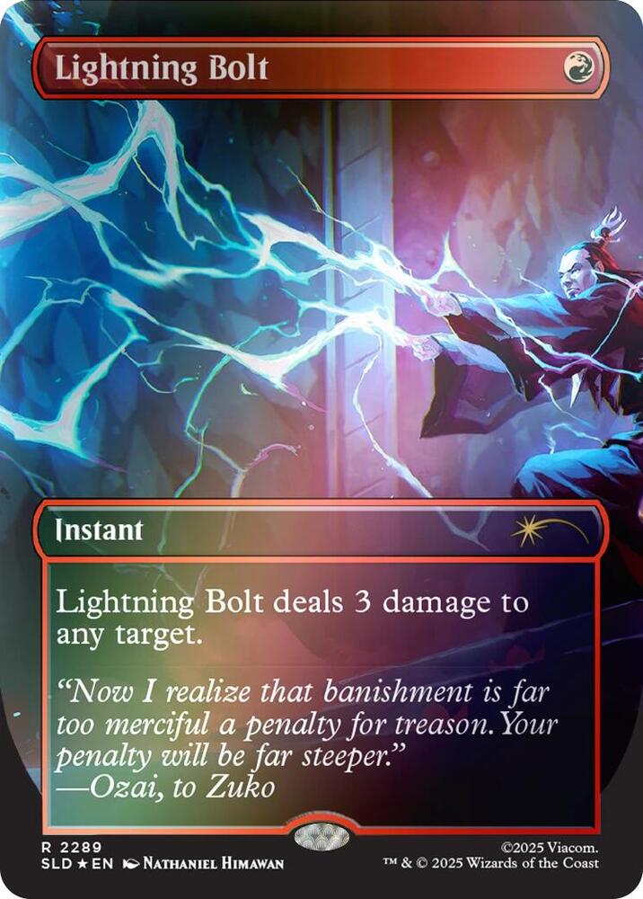 Lightning Bolt (2289) (Rainbow Foil) [Secret Lair Drop]