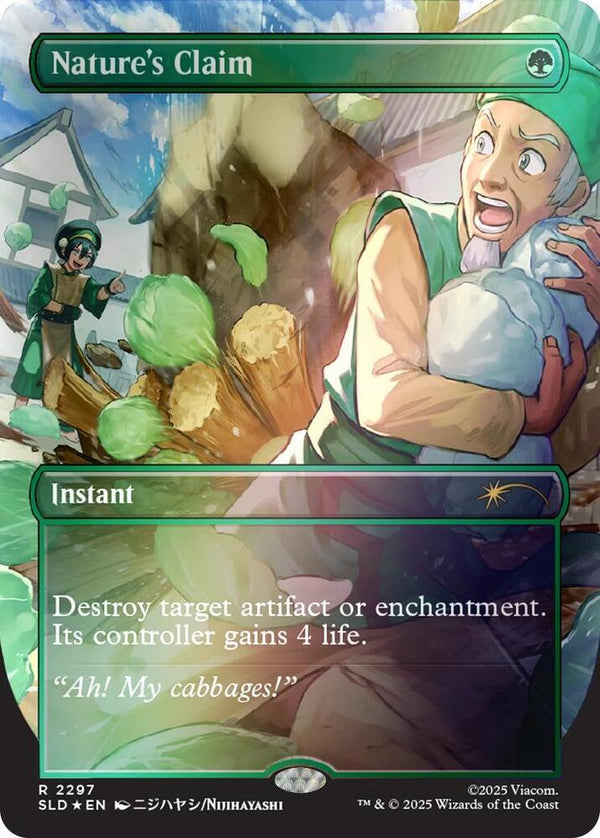 Nature's Claim (Rainbow Foil) (2297) [Secret Lair Drop]