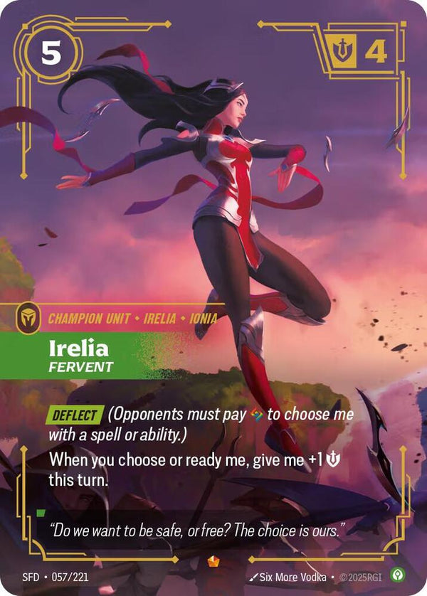 Irelia - Fervent (057/221) [Spiritforged]