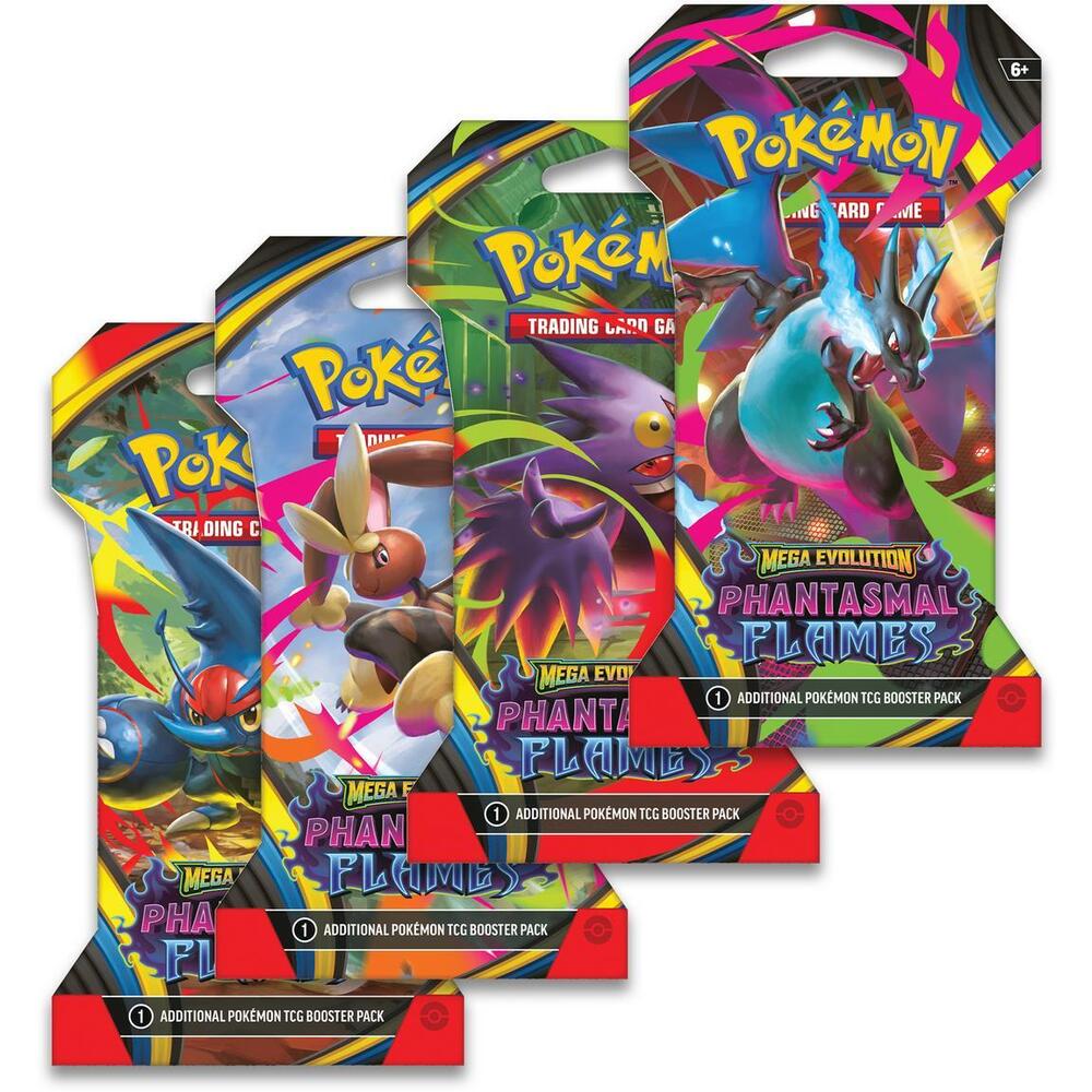 Phantasmal Flames Sleeved Booster Pack Art Bundle Set of 4
