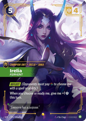 Irelia - Fervent (Overnumbered) (225/221) [Spiritforged]