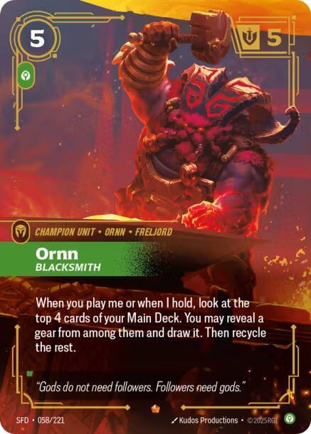 Ornn - Blacksmith (058/221) [Spiritforged]
