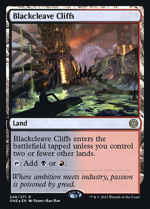 Blackcleave Cliffs (248s) [Phyrexia: All Will Be One Promos]