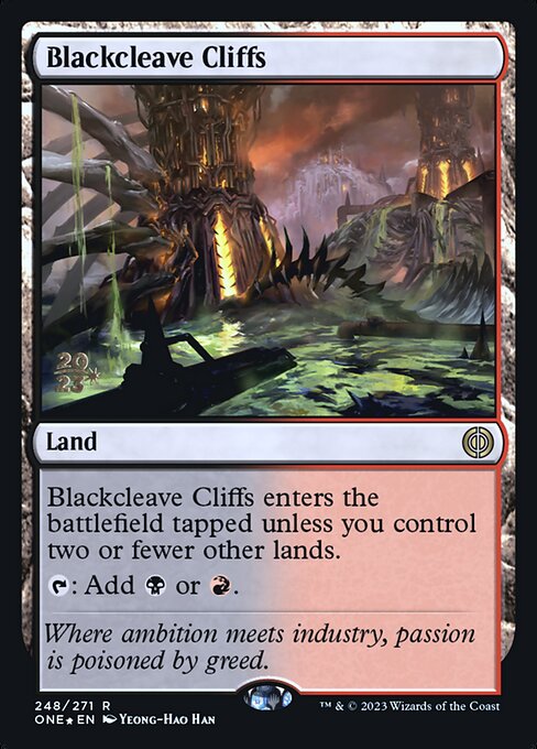 Blackcleave Cliffs (248s) [Phyrexia: All Will Be One Promos]