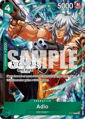 Adio (Online Regional Participation Pack 2025 Vol.1) (P-078) [One Piece Promotion Cards]