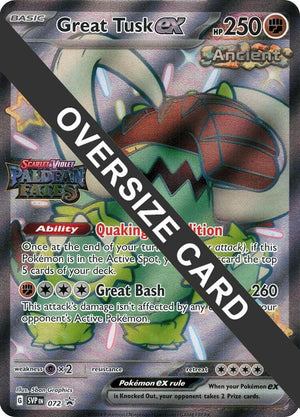 Great Tusk ex - 072 (Paldean Fates Stamped) [Jumbo Cards]