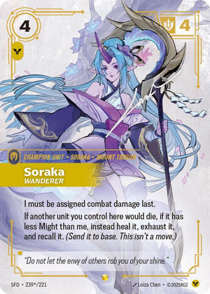 Soraka - Wanderer (Signature) (239*/221) [Spiritforged]