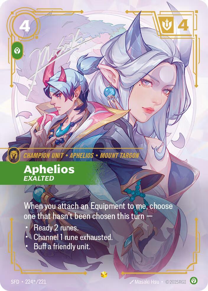 Aphelios - Exalted (Signature) (224*/221) [Spiritforged]