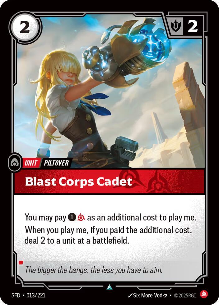 Blast Corps Cadet (013/221) [Spiritforged]
